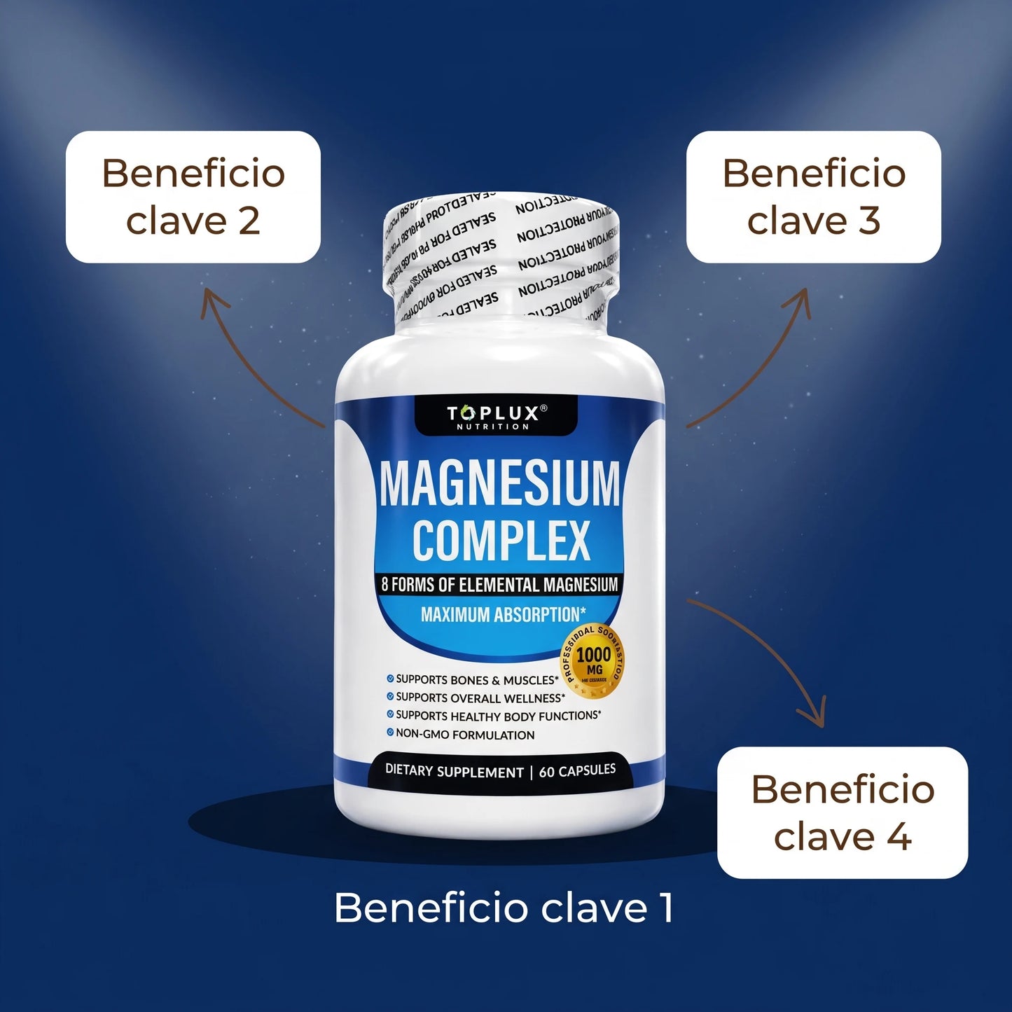MAGNESIO COMPLEX 8 TOPLUX