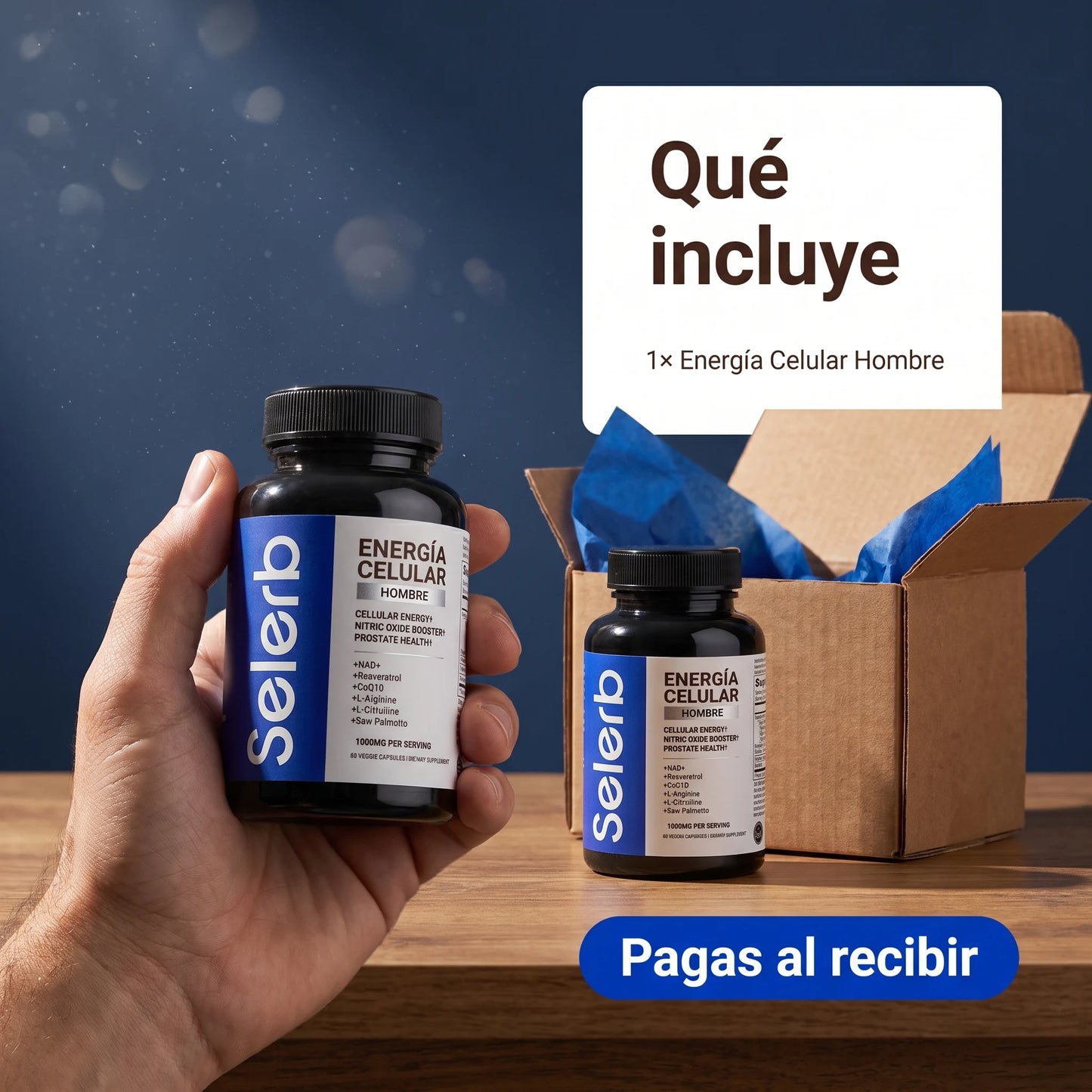 SELERB MEN COMPLEX NAD+ RECUPERA TU RENDIMIENTO