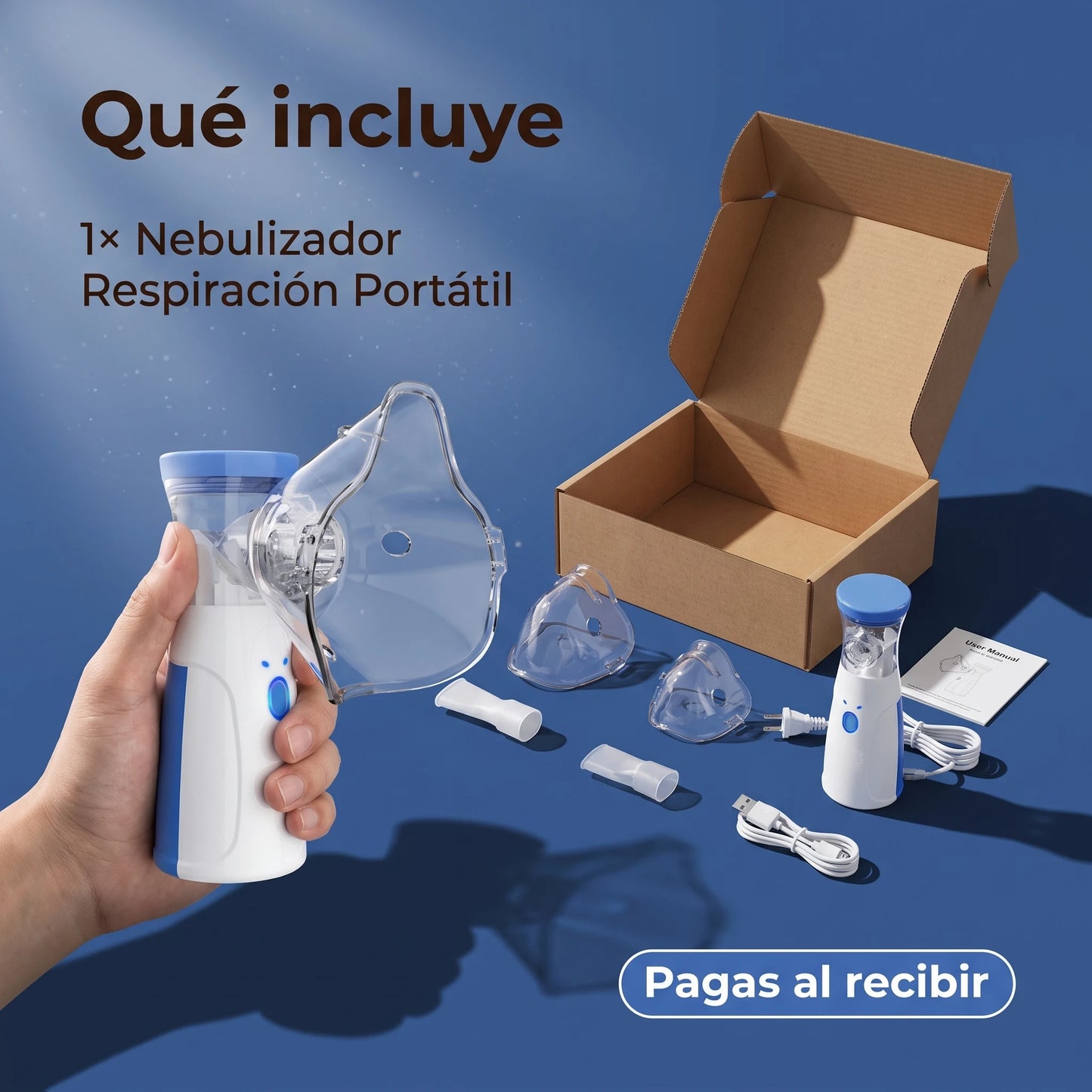Nebulizador Respiración Portátil Recargable