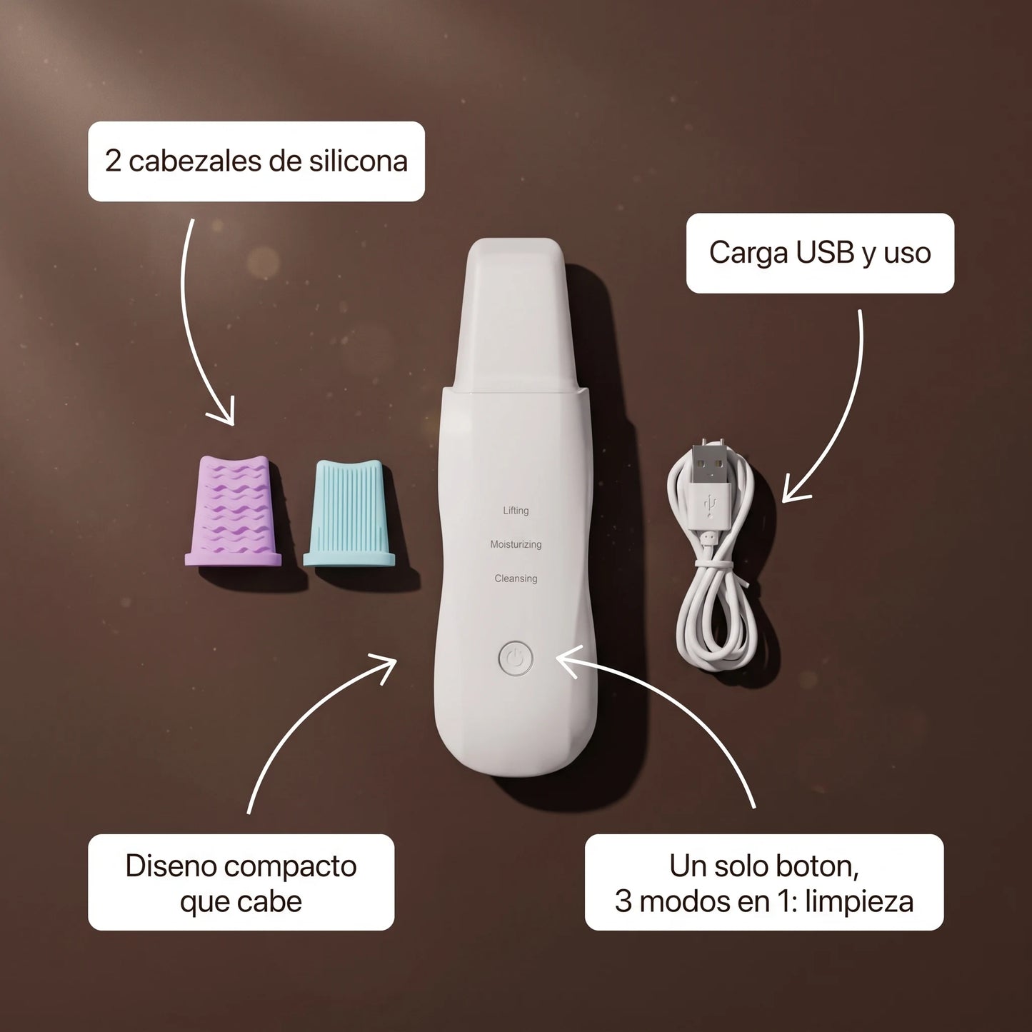 Limpiador Facial Ultrasónico